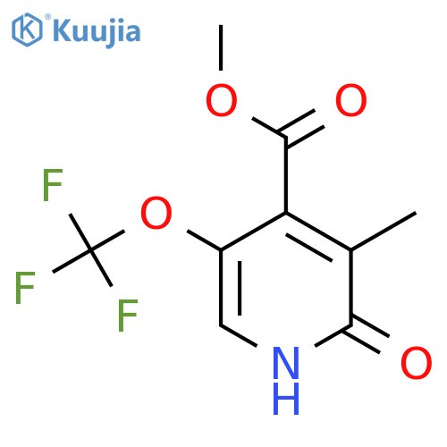 Methyl 2-hydroxy-3-methyl-5-(trifluoromethoxy)pyridine-4-carboxylate structure