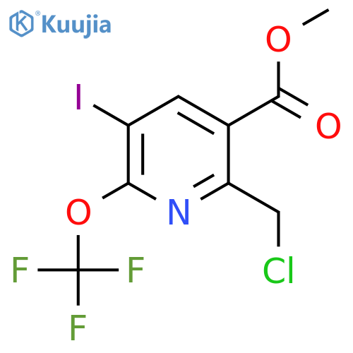 Methyl 2-(chloromethyl)-5-iodo-6-(trifluoromethoxy)pyridine-3-carboxylate structure