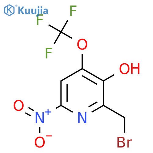 2-(Bromomethyl)-3-hydroxy-6-nitro-4-(trifluoromethoxy)pyridine structure