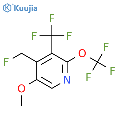 4-(Fluoromethyl)-5-methoxy-2-(trifluoromethoxy)-3-(trifluoromethyl)pyridine structure