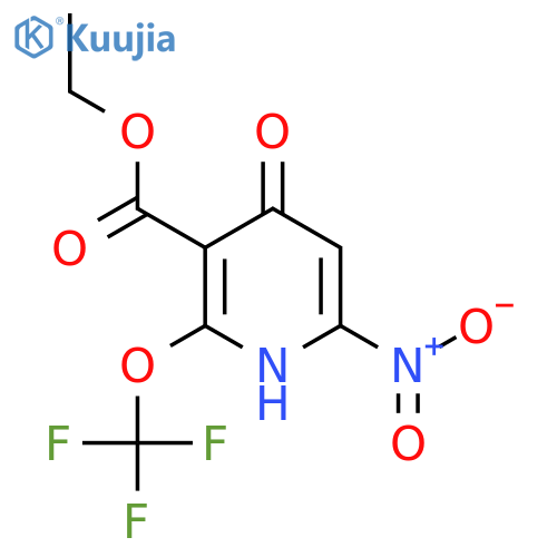 Ethyl 4-hydroxy-6-nitro-2-(trifluoromethoxy)pyridine-3-carboxylate structure
