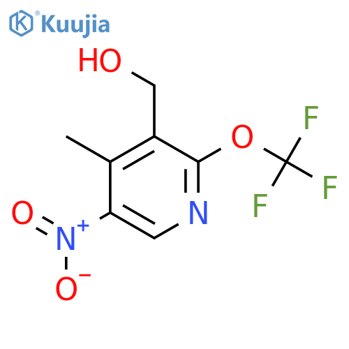 4-Methyl-5-nitro-2-(trifluoromethoxy)pyridine-3-methanol structure