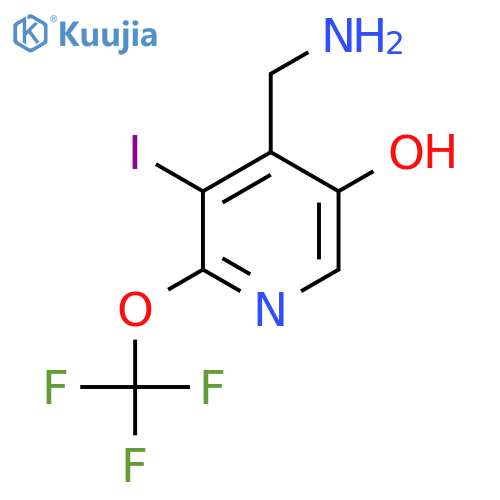 4-(Aminomethyl)-5-hydroxy-3-iodo-2-(trifluoromethoxy)pyridine structure