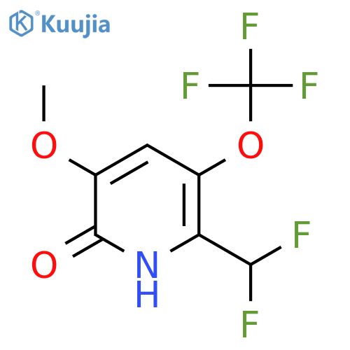 2-(Difluoromethyl)-6-hydroxy-5-methoxy-3-(trifluoromethoxy)pyridine structure