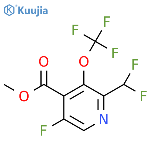 Methyl 2-(difluoromethyl)-5-fluoro-3-(trifluoromethoxy)pyridine-4-carboxylate structure