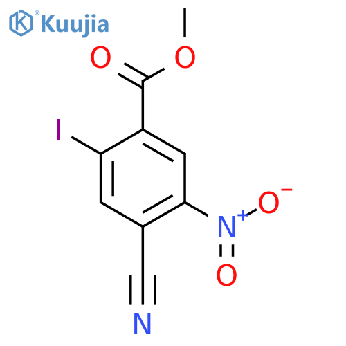 Methyl 4-cyano-2-iodo-5-nitrobenzoate structure
