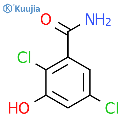 2,5-Dichloro-3-hydroxybenzamide structure