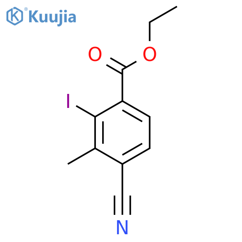 Ethyl 4-cyano-2-iodo-3-methylbenzoate structure