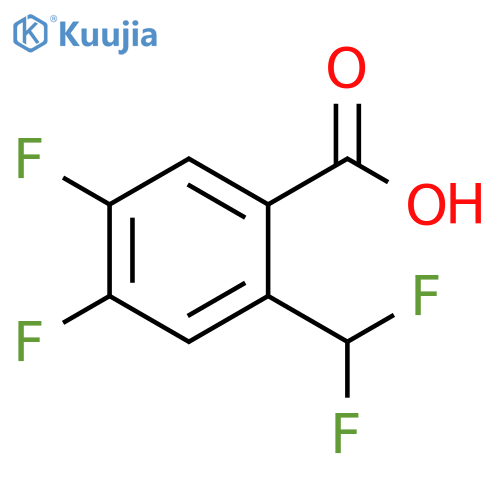 Benzoic acid, 2-(difluoromethyl)-4,5-difluoro- structure