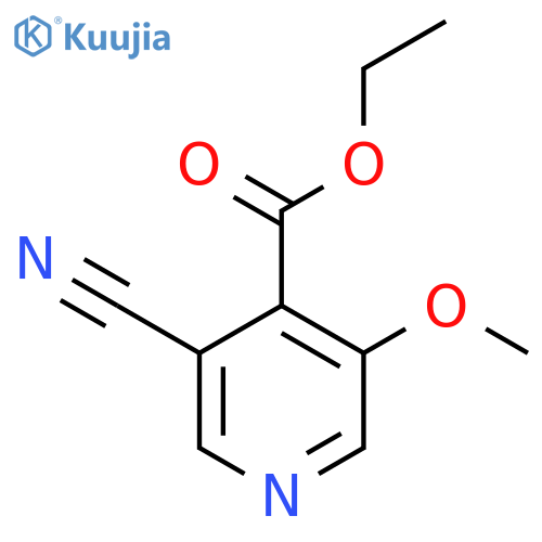 Ethyl 3-cyano-5-methoxyisonicotinate structure
