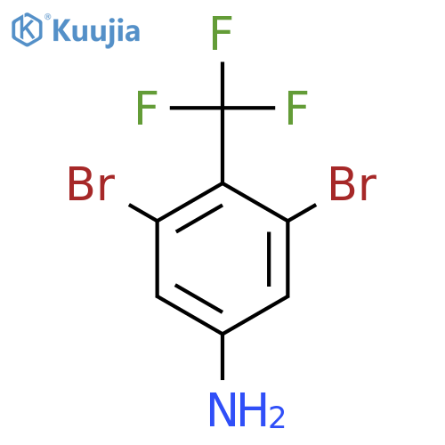 3,5-Dibromo-4-(trifluoromethyl)aniline structure