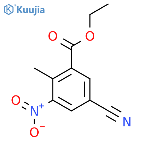 Ethyl 5-cyano-2-methyl-3-nitrobenzoate structure