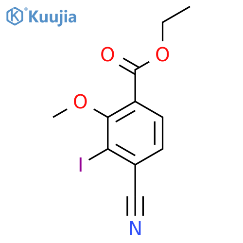 Ethyl 4-cyano-3-iodo-2-methoxybenzoate structure
