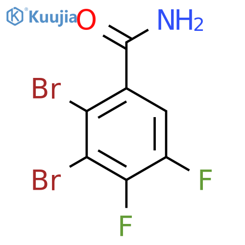 2,3-Dibromo-4,5-difluorobenzamide structure