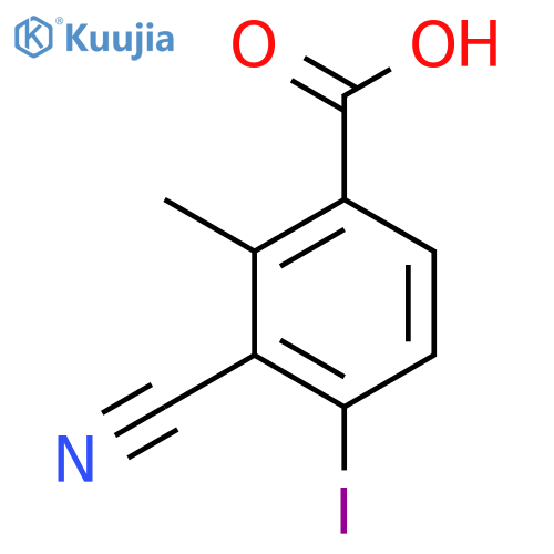 3-Cyano-4-iodo-2-methylbenzoic acid structure