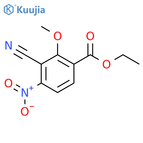 Ethyl 3-cyano-2-methoxy-4-nitrobenzoate structure