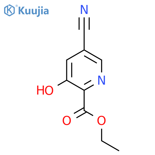 Ethyl 5-cyano-3-hydroxypicolinate structure