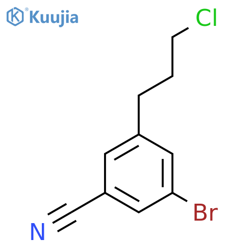3-Bromo-5-(3-chloropropyl)benzonitrile structure