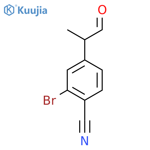 3-Bromo-4-cyanophenylpropanal structure