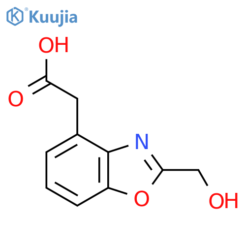 2-(Hydroxymethyl)benzo[d]oxazole-4-acetic acid structure