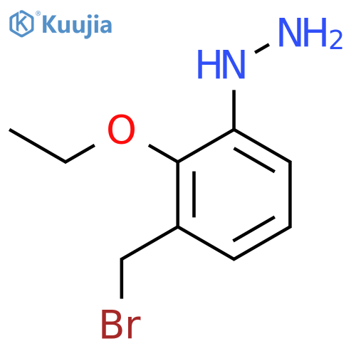 3-(Bromomethyl)-2-ethoxyphenylhydrazine structure