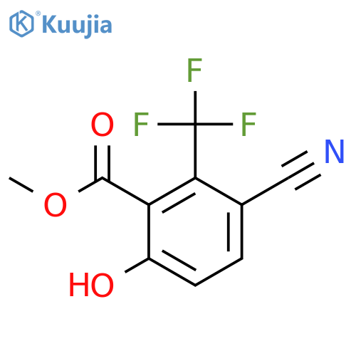 Methyl 3-cyano-6-hydroxy-2-(trifluoromethyl)benzoate structure