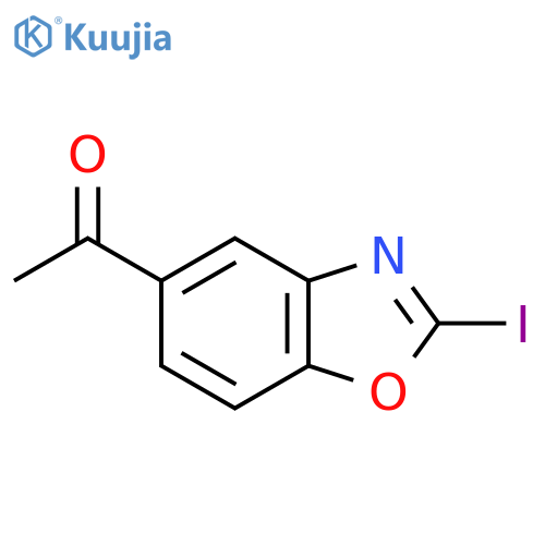 5-Acetyl-2-iodobenzo[d]oxazole structure