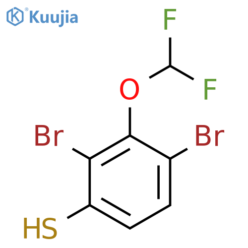2,4-Dibromo-3-(difluoromethoxy)thiophenol structure