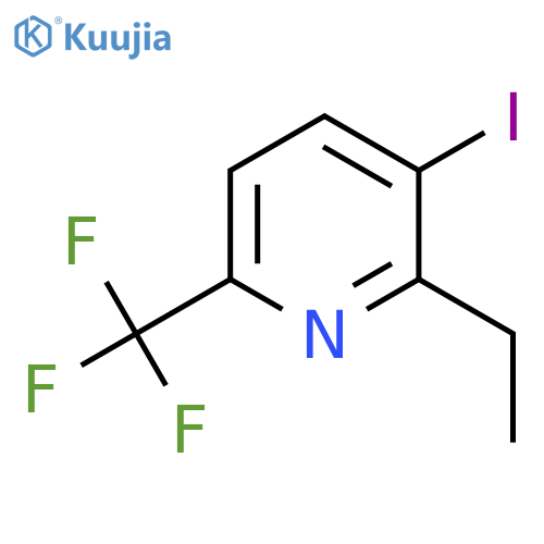 2-Ethyl-3-iodo-6-(trifluoromethyl)pyridine structure