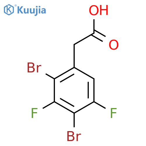 2,4-Dibromo-3,5-difluorophenylacetic acid structure