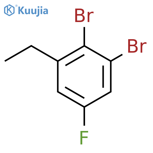 1,2-Dibromo-3-ethyl-5-fluorobenzene structure
