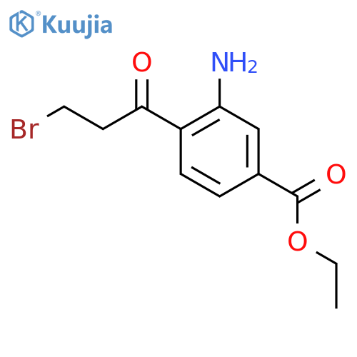 Ethyl 3-amino-4-(3-bromopropanoyl)benzoate structure