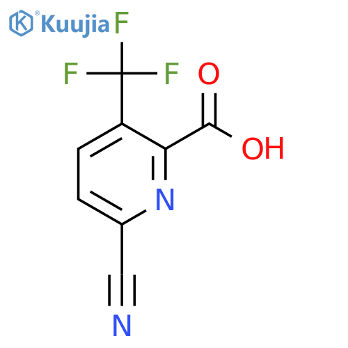 6-Cyano-3-(trifluoromethyl)picolinic acid structure