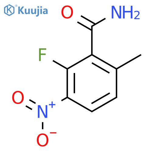 2-Fluoro-6-methyl-3-nitrobenzamide structure