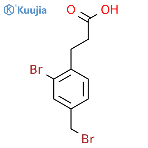 3-(2-Bromo-4-(bromomethyl)phenyl)propanoic acid structure