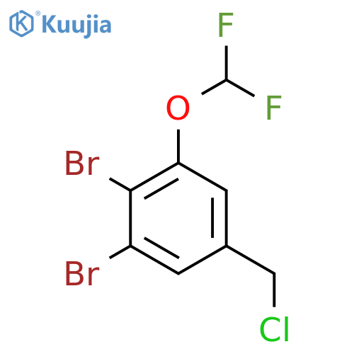 3,4-Dibromo-5-(difluoromethoxy)benzyl chloride structure