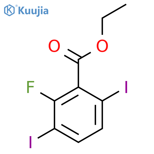 Ethyl 3,6-diiodo-2-fluorobenzoate structure