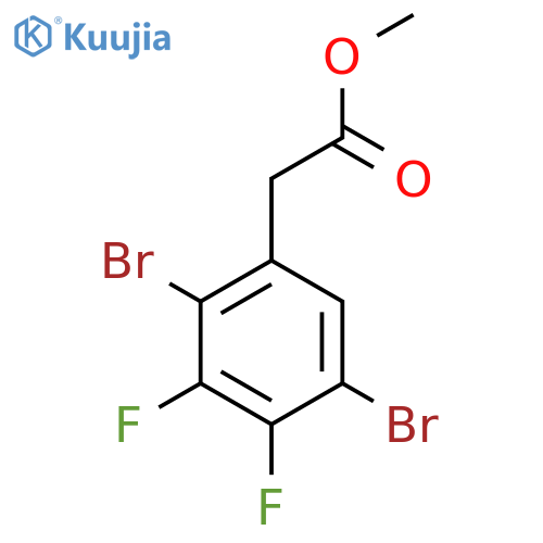Methyl 2,5-dibromo-3,4-difluorophenylacetate structure