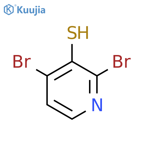 2,4-Dibromo-3-mercaptopyridine structure