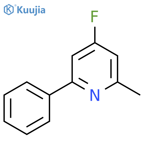 4-Fluoro-2-methyl-6-phenylpyridine structure