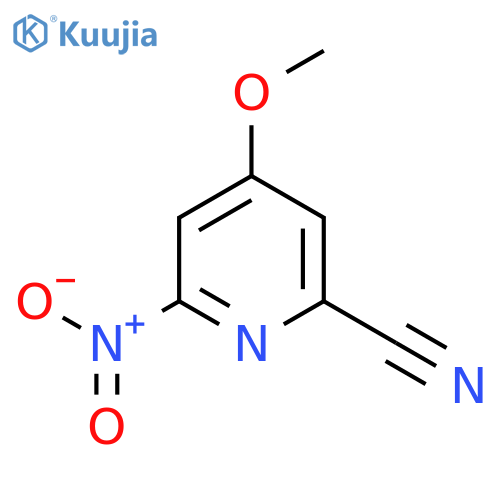 4-Methoxy-6-nitropicolinonitrile structure
