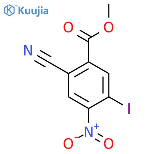 Methyl 2-cyano-5-iodo-4-nitrobenzoate structure