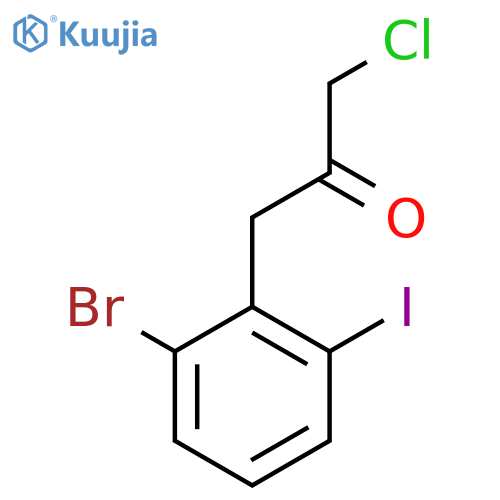 1-(2-Bromo-6-iodophenyl)-3-chloropropan-2-one structure