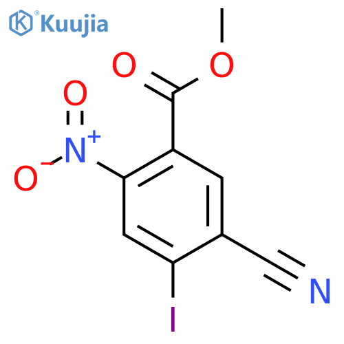 Methyl 5-cyano-4-iodo-2-nitrobenzoate structure