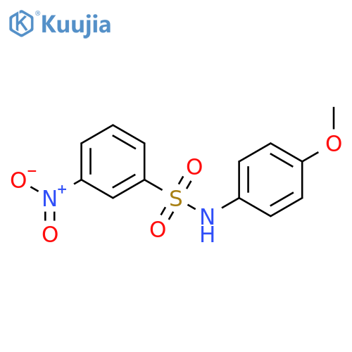 N-(4-methoxyphenyl)-3-nitrobenzene-1-sulfonamide structure