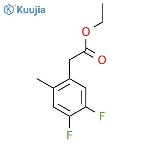 Ethyl 4,5-difluoro-2-methylphenylacetate structure