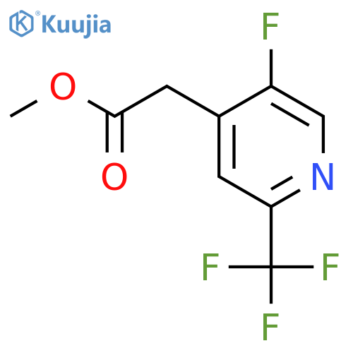 Methyl 5-fluoro-2-(trifluoromethyl)pyridine-4-acetate structure