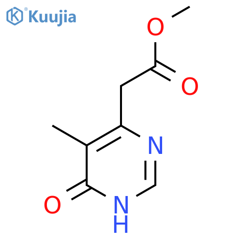 Methyl 4-hydroxy-5-methylpyrimidine-6-acetate structure