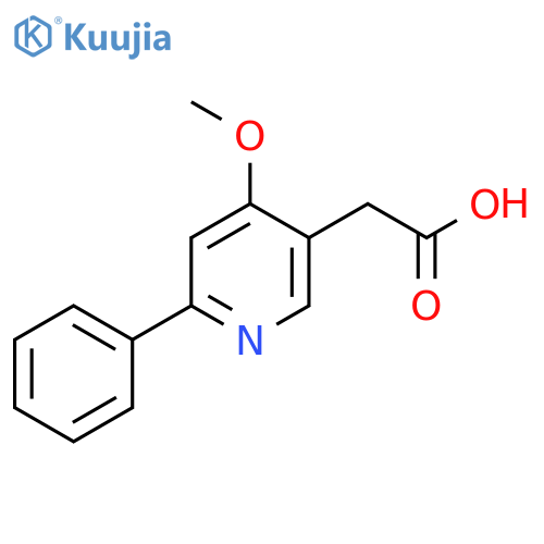 4-Methoxy-2-phenylpyridine-5-acetic acid structure
