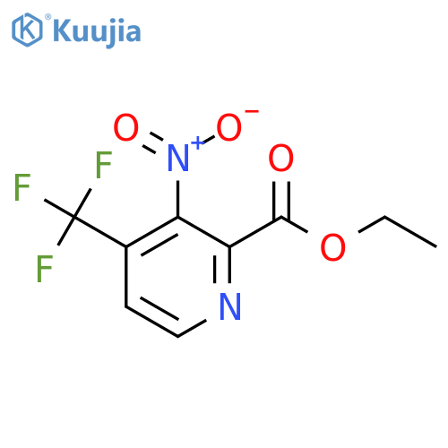 Ethyl 3-nitro-4-(trifluoromethyl)picolinate structure